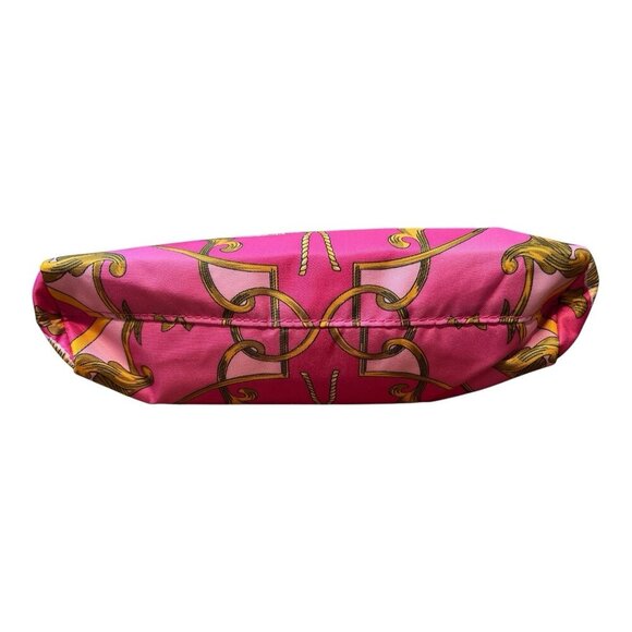 ESTEE LAUDER MAKEUP BAG Pink & Gold Zippered 10” x 5” New - Picture 3 of 5